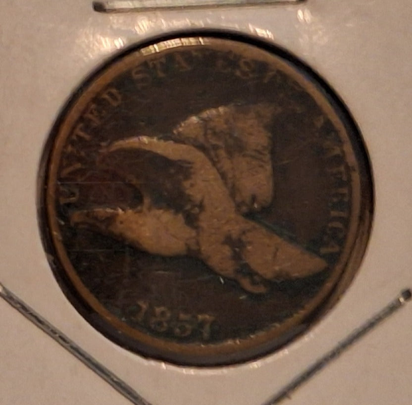 1857 Flying Eagle Cent – Dark Patina | Bold U.S. Classic