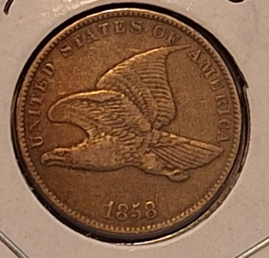1858 Flying Eagle Cent – XF-45 | Extra Fine