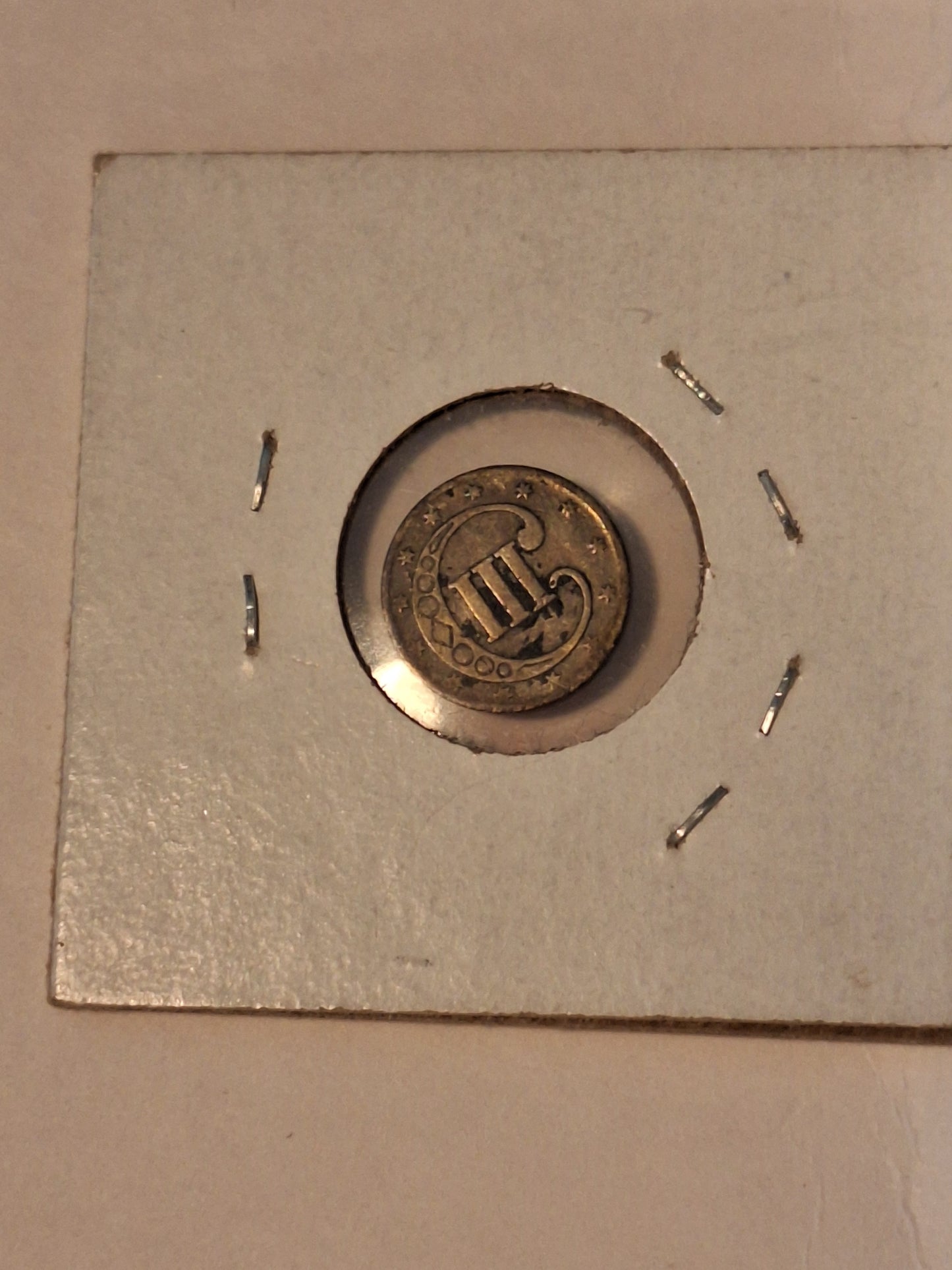1852 Three-Cent Silver Coin – Type 1 | Very Good Condition