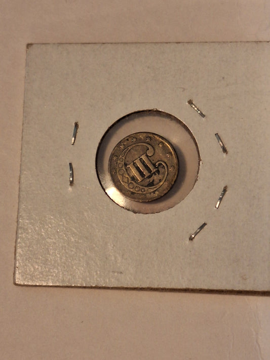1852 Three-Cent Silver Coin – Type 1 | Very Good Condition