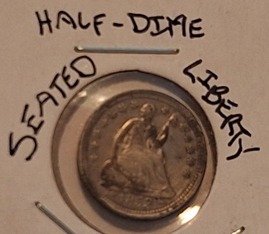 1853 Seated Liberty Half Dime – Arrows Variety | Extra Fine Silver Coin